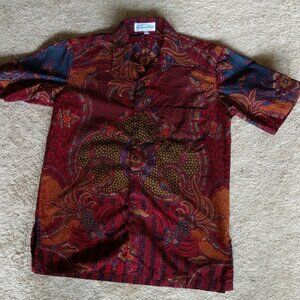DANAR HADI BATIK SHORT SLEEVE SHIRT, INDONESIA : MEDIUM MENS